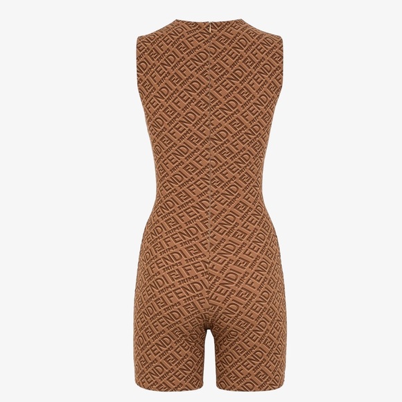 SOLD ❌ Fendi x SKIMS Sleeveless Mid-Thigh Bodysuit - Picture 4 of 5
